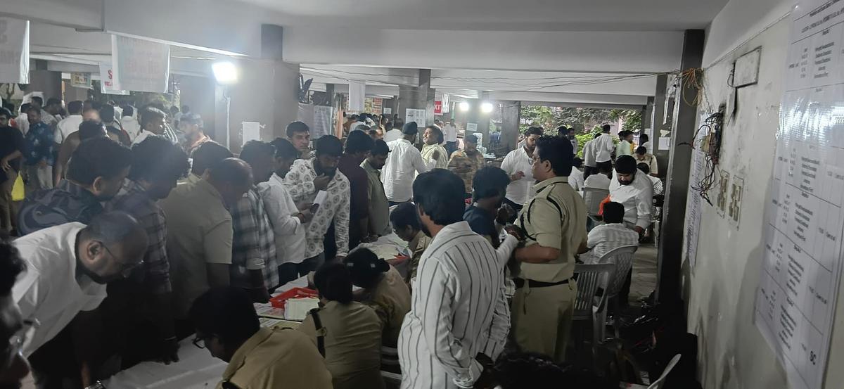 Applicants pour in for 2,620 liquor shops across the State on Saturday. Applicants pour in for 2,620 liquor shops across the State on Saturday.