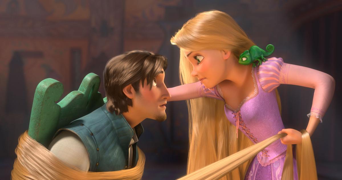 Rapunzel with her cute animal sidekick, Pascal, from the movie ‘Tangled’. PHOTO: AP Rapunzel with her cute animal sidekick, Pascal, from the movie ‘Tangled’. PHOTO: AP