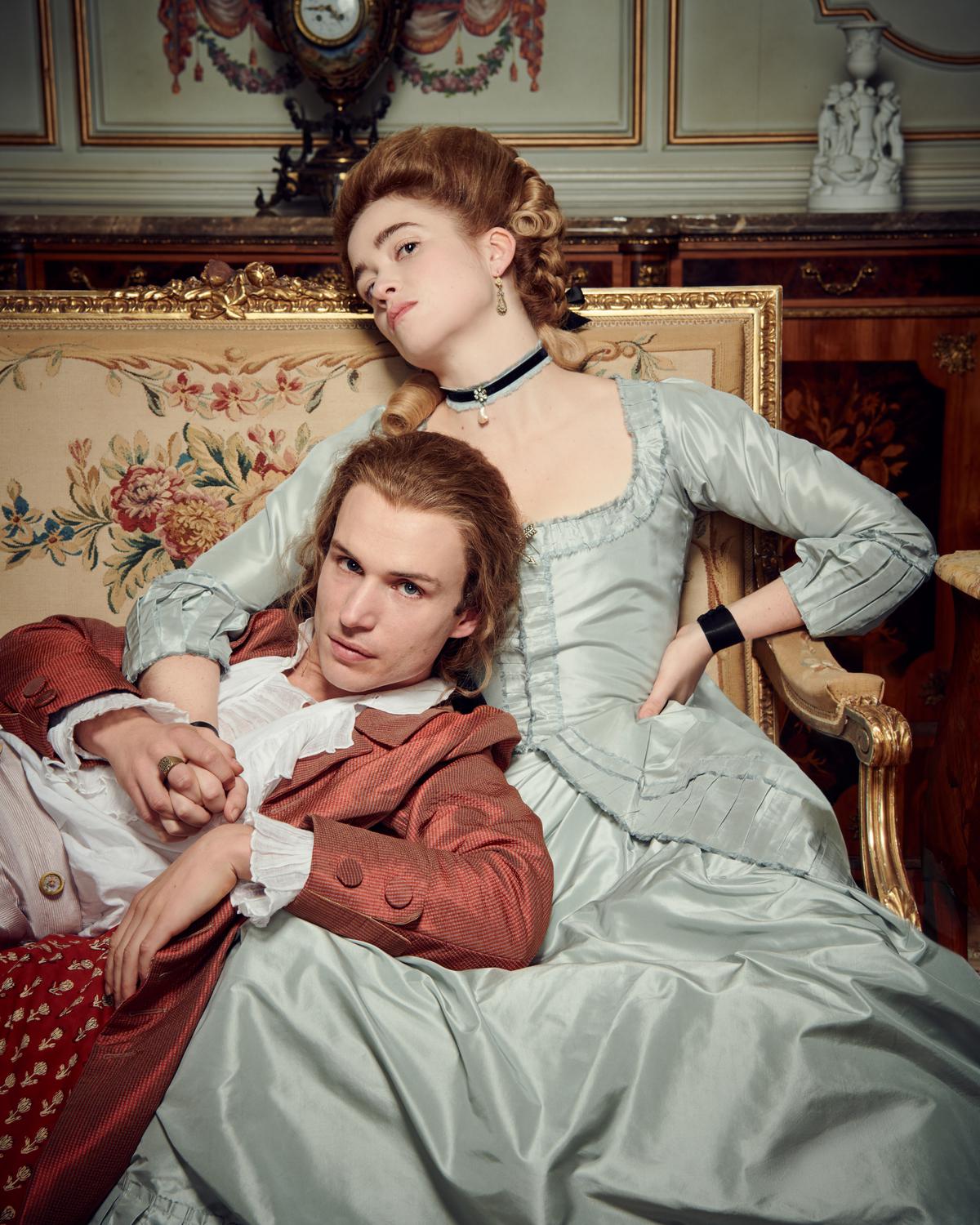 Nicholas Denton as Pascal Valmont and Alice Englert as Camille in Dangerous Liaisons