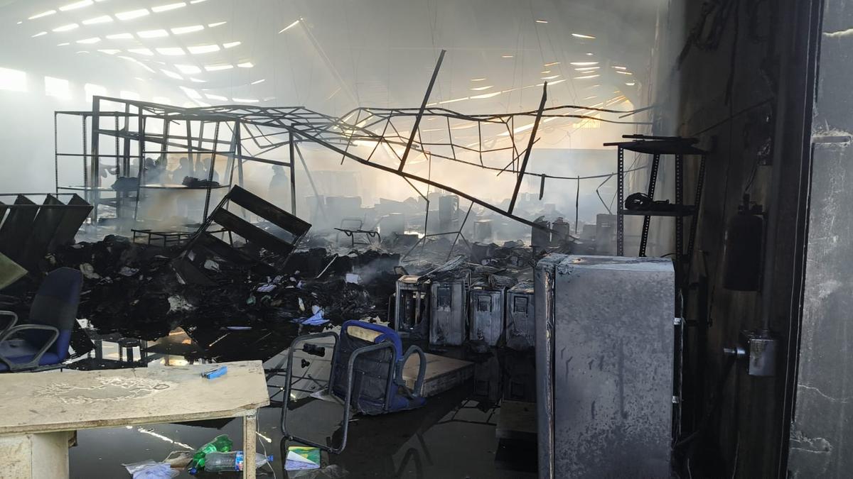 Fire in electric appliances godown, no casualties reported