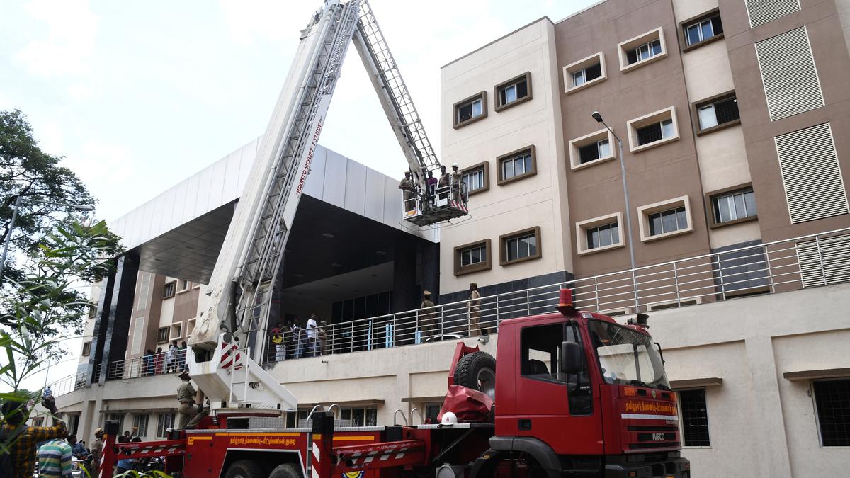 Skylift fire-fighting vehicle in Madurai rendered dysfunctional