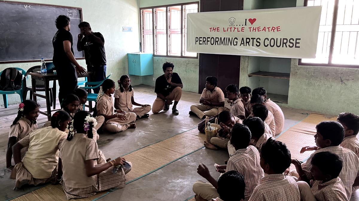 Nagapattinam govt. school students get training in theatre, entrepreneurship, and skill development