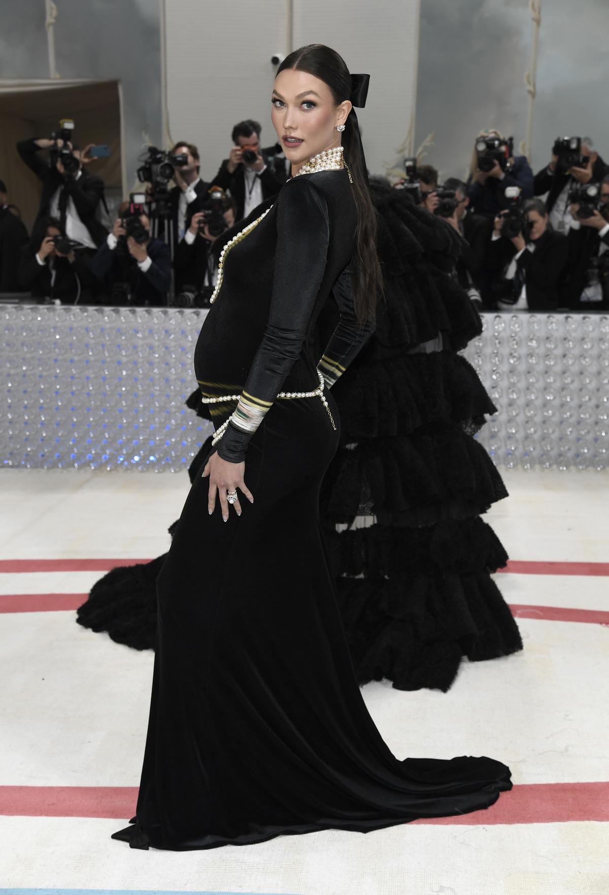 Karlie Kloss attends The Metropolitan Museum of Art’s Costume Institute benefit gala celebrating the opening of the “Karl Lagerfeld: A Line of Beauty” exhibition on Monday, May 1, 2023, in New York