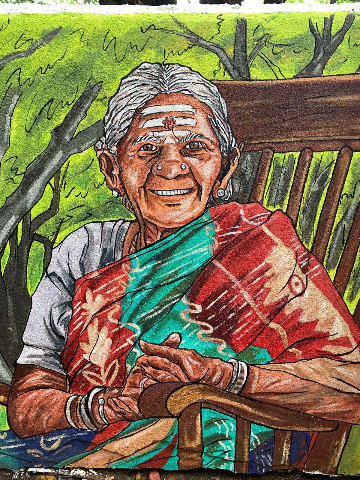 Saalumarada Thimmakka illustrated by Carl S from Colombia