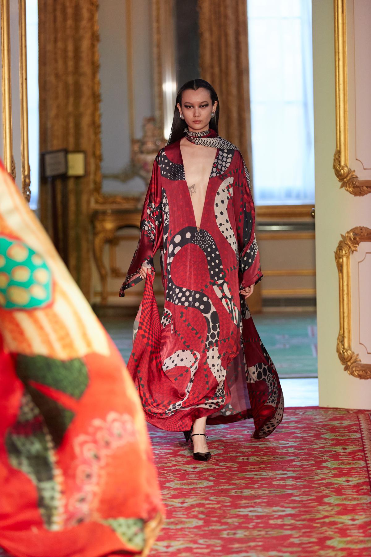 Draping and fluidity are Aseem’s signature