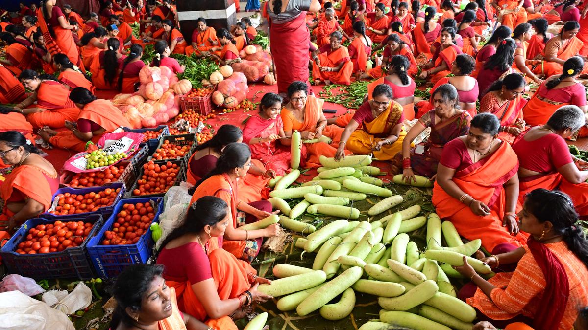 Sakambari festival commences at Indrakeeladri