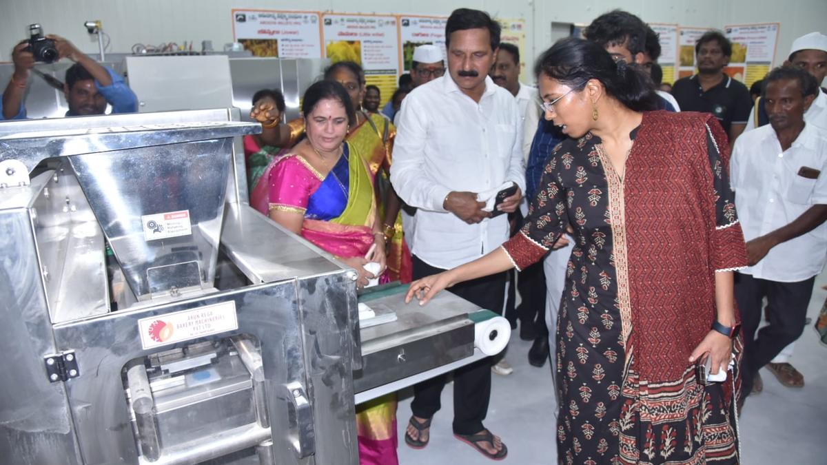 CM virtually opens millet processing unit in Vizianagaram district