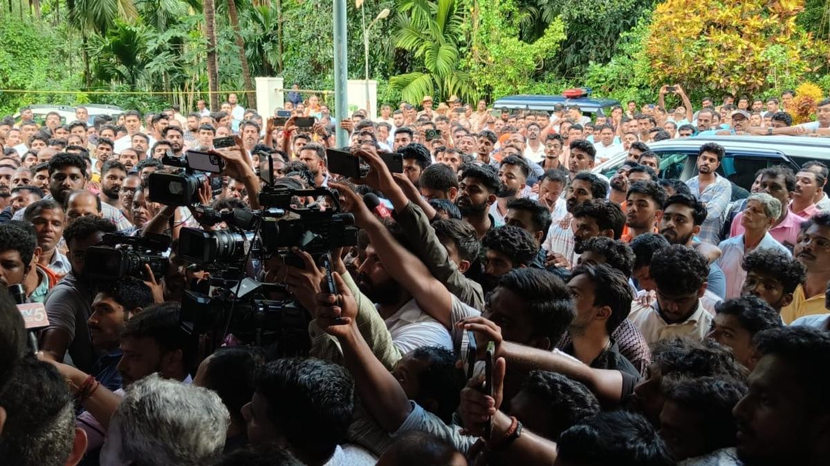 High drama outside Poonja’s house after police arrive for inquiry