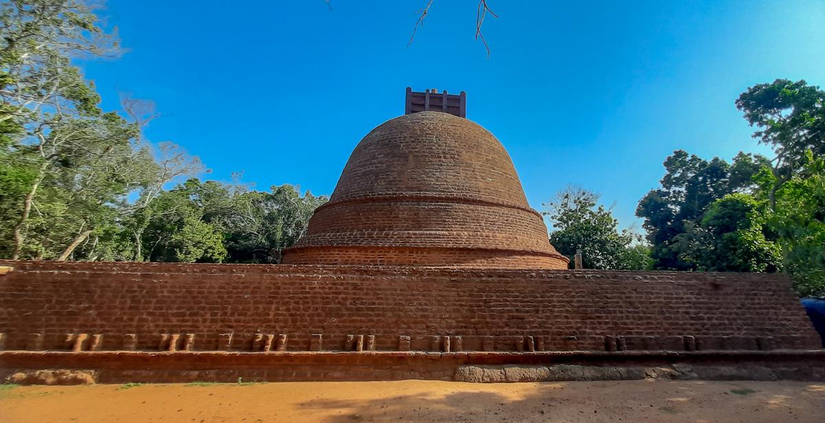 A stupa has come up in Kurunthurmalai just a few yards away from the Tamils’ place of worship.
