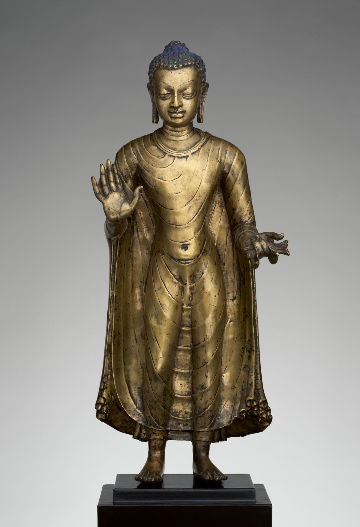 The Buddha offers protection, material from the MAP Academy's Art Encyclopedia 