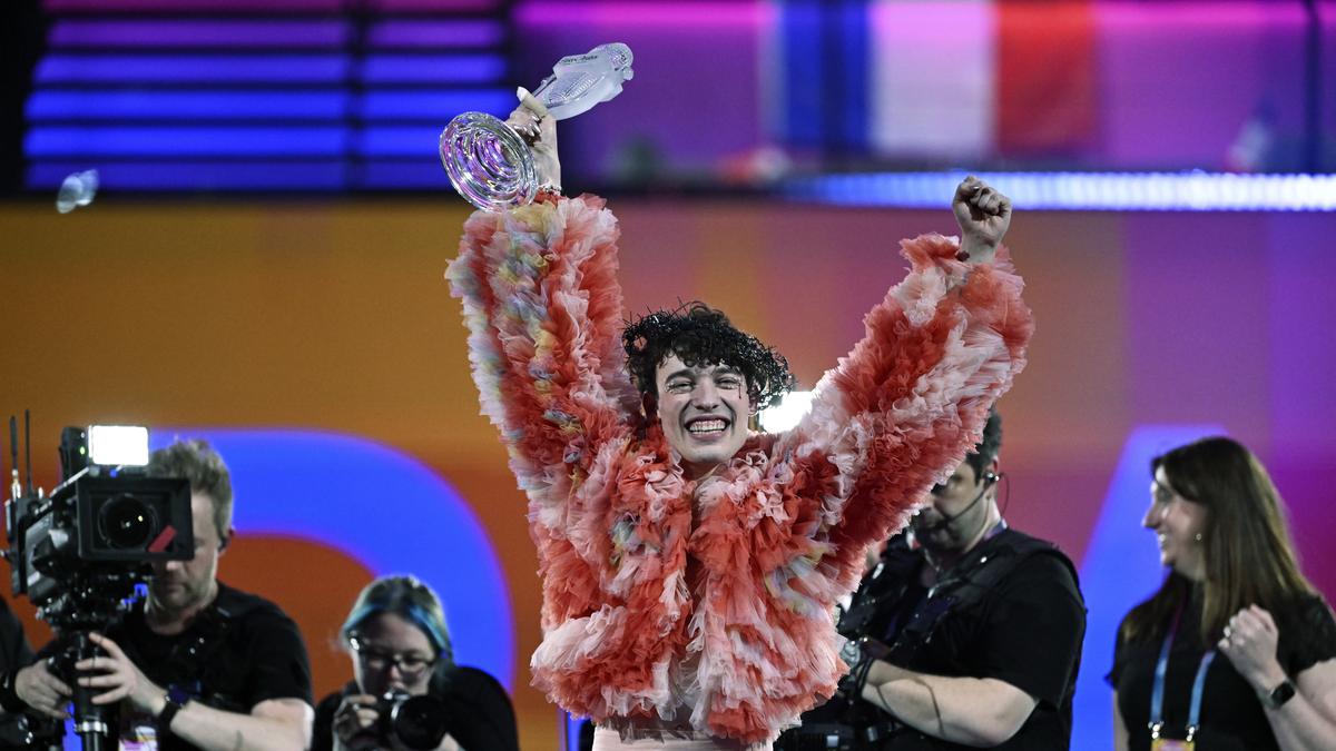Switzerland’s Nemo wins 68th Eurovision Song Contest after event roiled by protests over Gaza