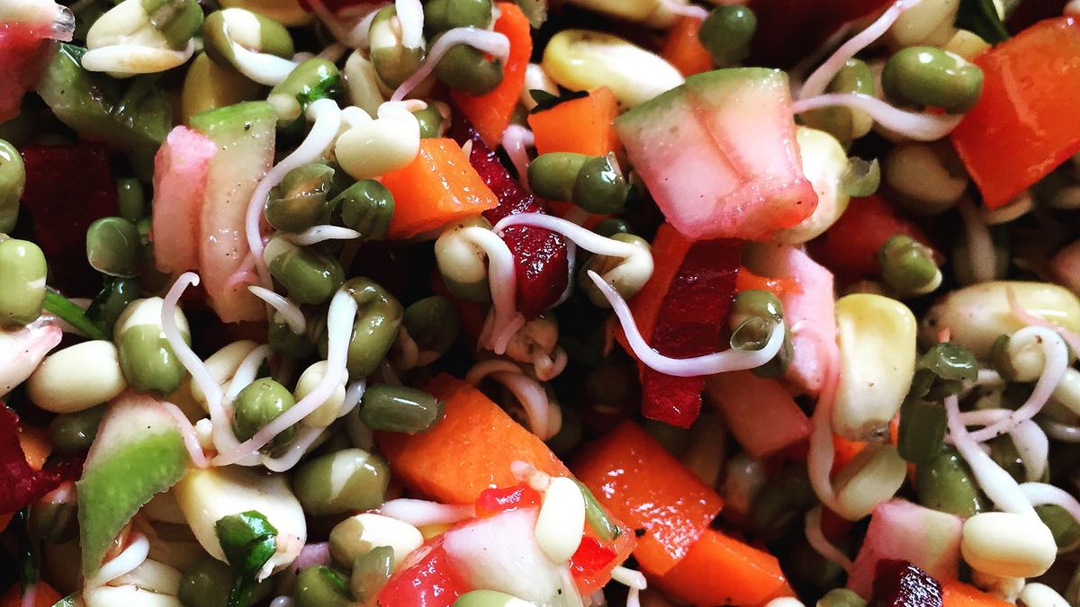 Easy to make green gram kosumalli salad recipe The Hindu