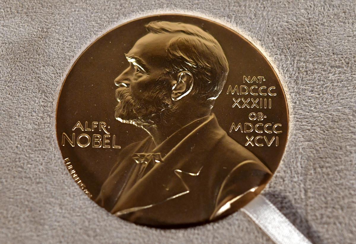 Image of the Nobel Prize medal for representation