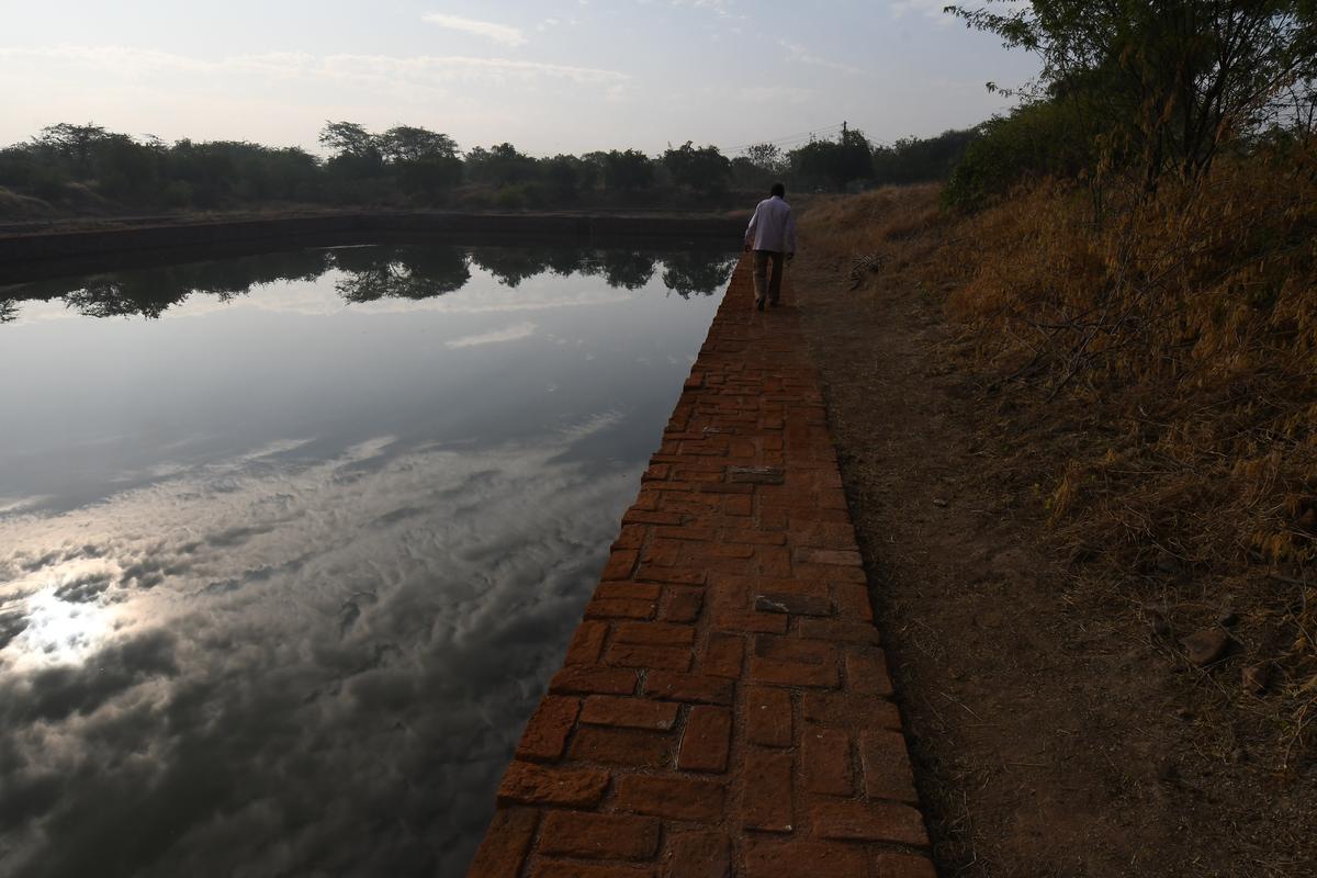 The most scientifically built dock-yard with an inlet of its age of Lothal. It had water-locking arrangements. It was built as an artifiicial basin for sluciing ships at high tide. Vessels from Egypt, Mesopotamia, Dil mun (Bahrain) and Magen, loaded with goods, berthed there. After unloading their goods and receiving fresh supplies of water & food, these vessels returned to their countries. The ships were serviced at the dock-yard. The Harappans had built the ebb and flow of the tides before they built the dock-yard, the dockyard was built at the mouth of the river Sabarmati.