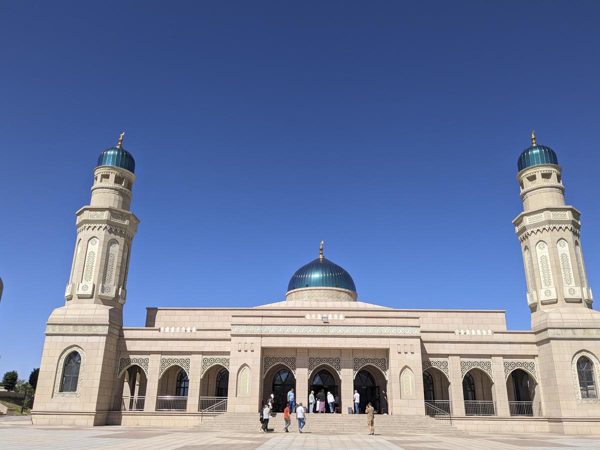 The mosque at the Xinjiang Islamic Institute of Kuqa.