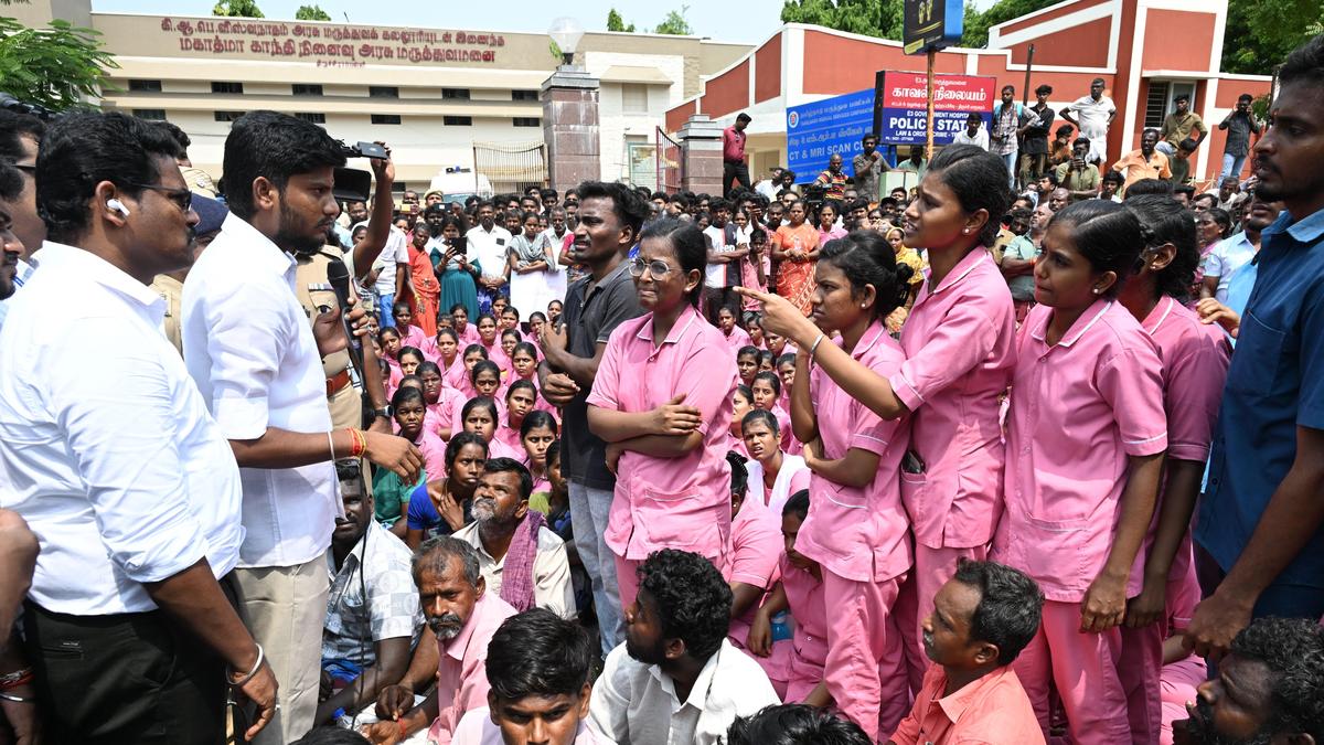 Nursing student dies during surgery at Tiruchi govt. hospital; colleagues stage protest