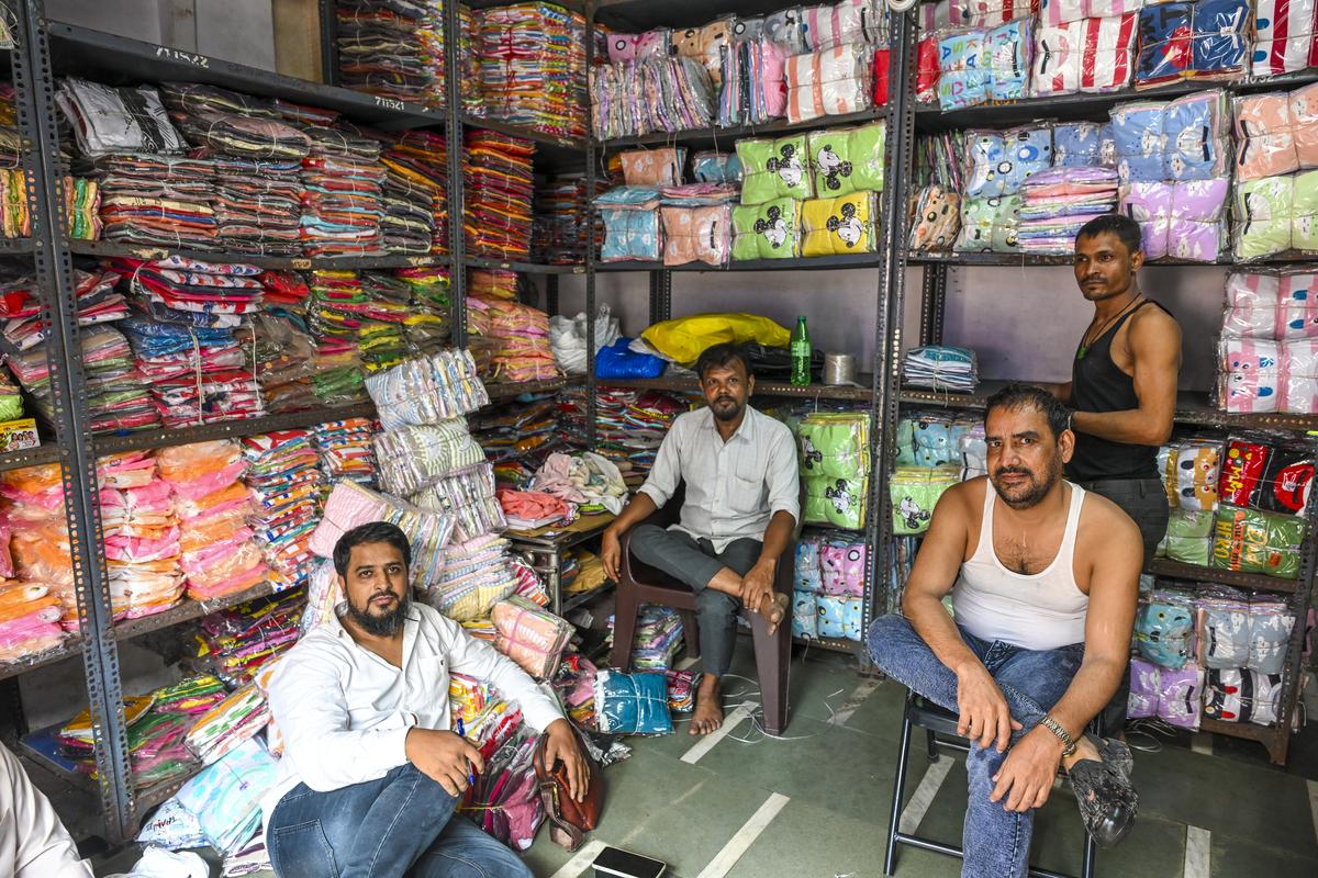 Sajit Garments in Dharavi, the area that manufactures and sells clothes. 