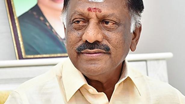 Panneerselvam expresses surprise over Health Minister’s observation