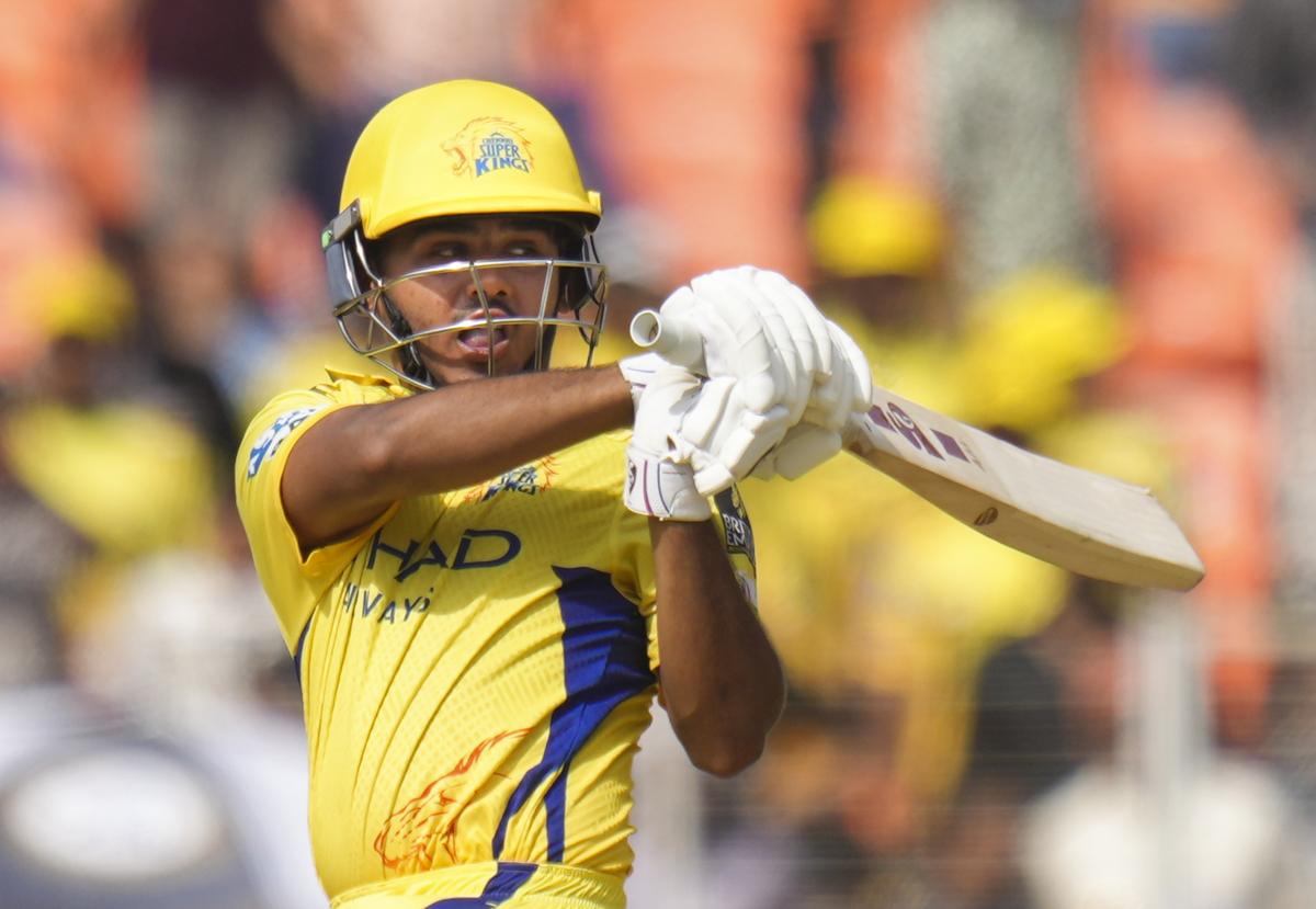 Chennai Super Kings’ batter Ayush Mhatre plays a shot during the Indian Premier League (IPL) 2025 cricket match between Gujarat Titans and Chennai Super Kings, at the Narendra Modi Stadium, in Ahmedabad. Chennai Super Kings’ batter Ayush Mhatre plays a shot during the Indian Premier League (IPL) 2025 cricket match between Gujarat Titans and Chennai Super Kings, at the Narendra Modi Stadium, in Ahmedabad.