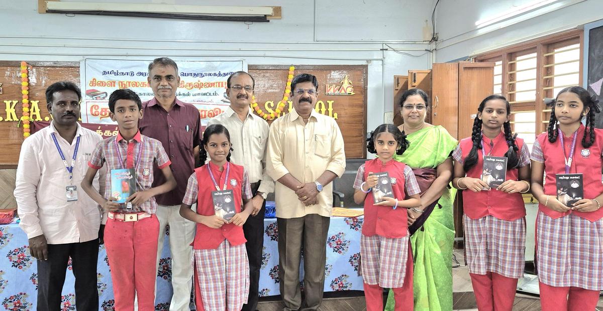 National Library Week celebration held at KKAG Matriculation School, Dindigul. National Library Week celebration held at KKAG Matriculation School, Dindigul.