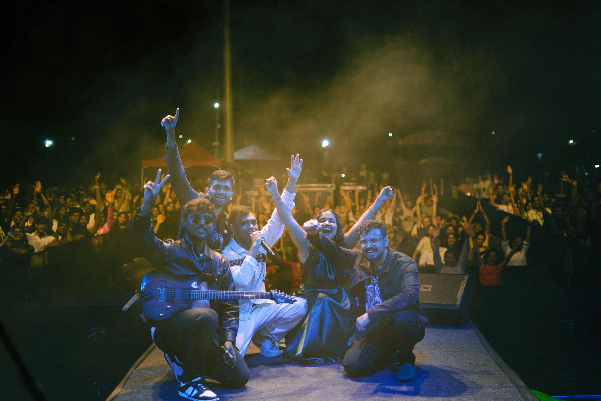 Spoorthi will the fusion band, Viprahar, in Pune. Spoorthi will the fusion band, Viprahar, in Pune.