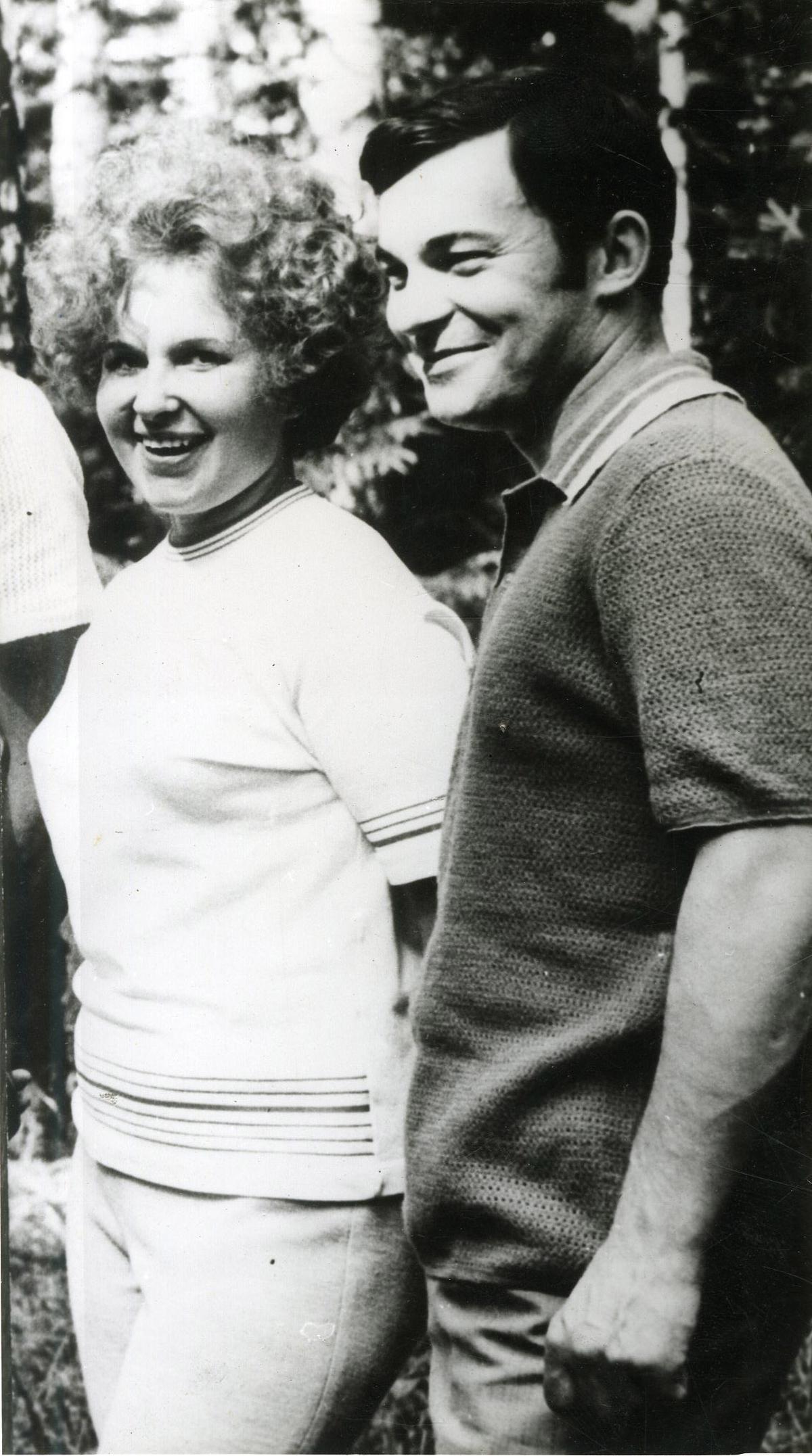 Yuri Romanenko with his wife Alevtina.