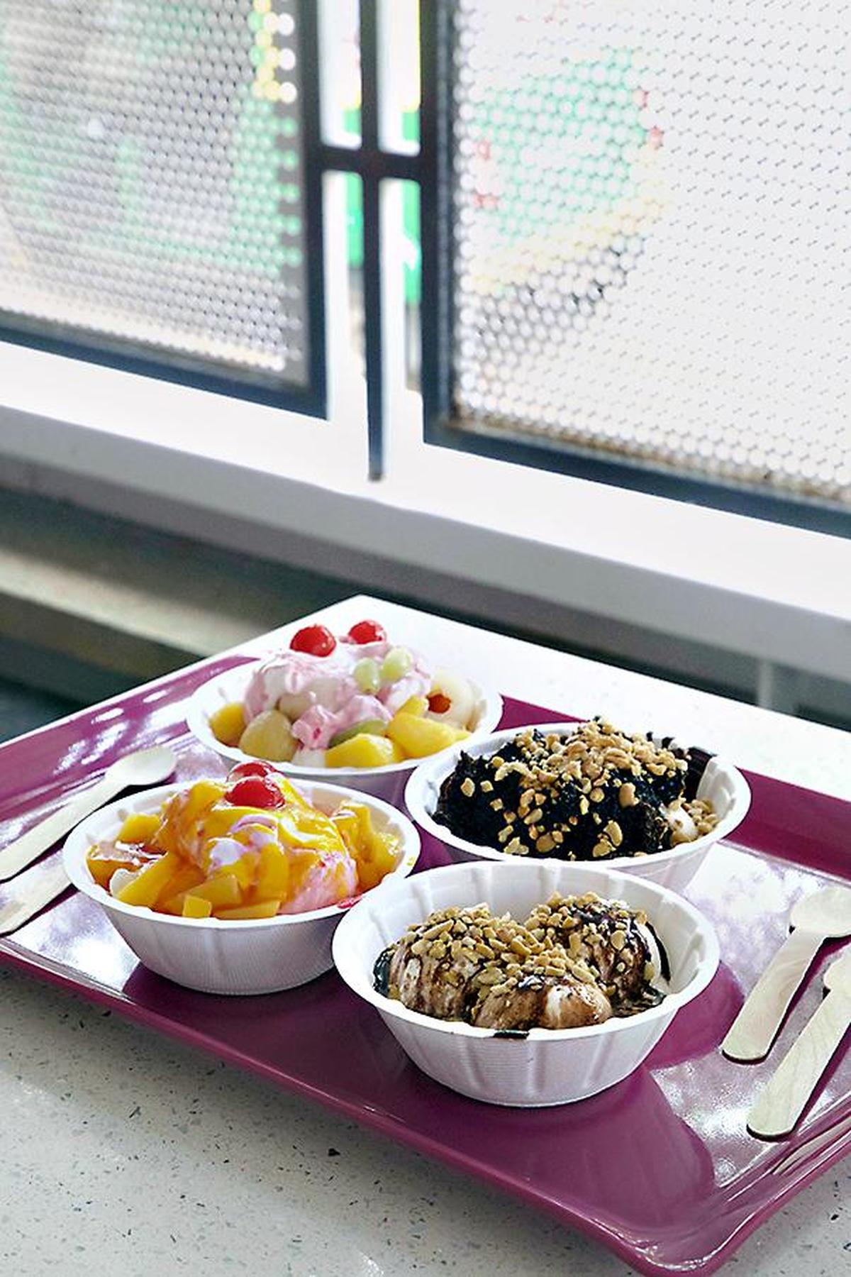 Ice creams at Corner House