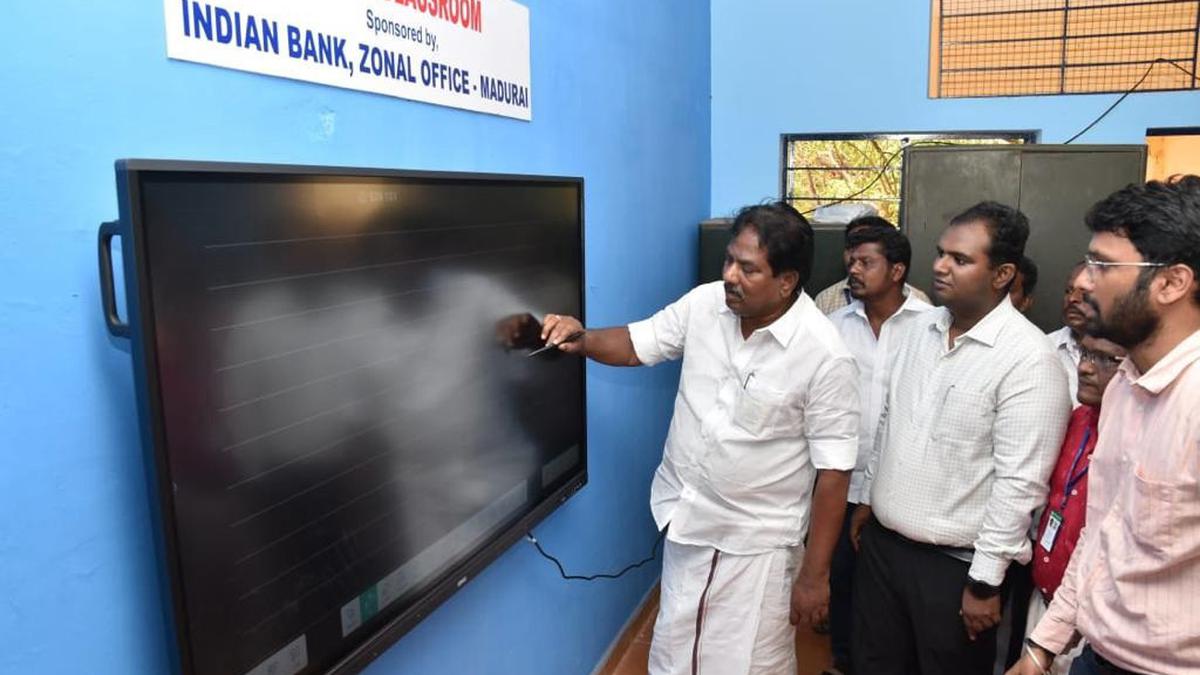 Minister inaugurates smart classrooms at panchayat schools
