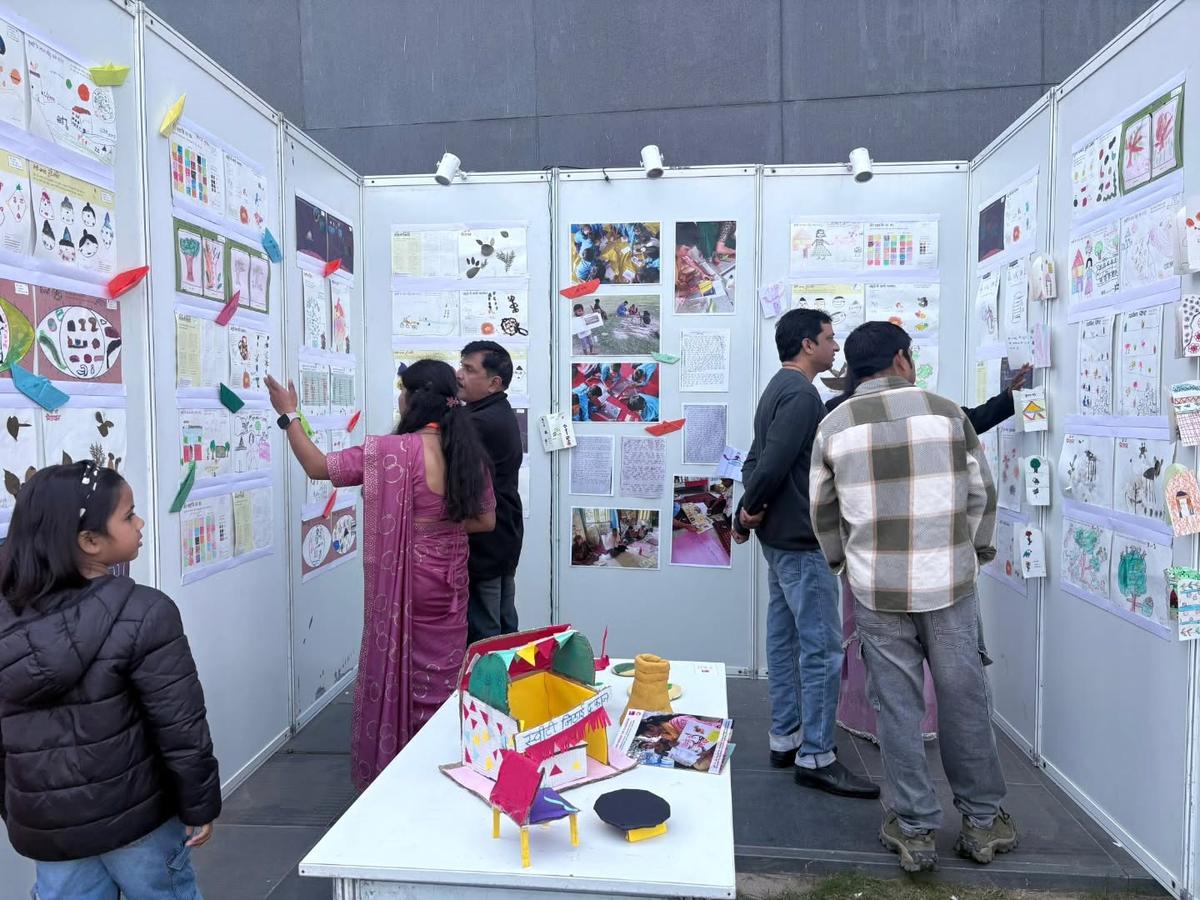 Visitatori al Festival della letteratura per bambini Udaan a Patna il mese scorso.