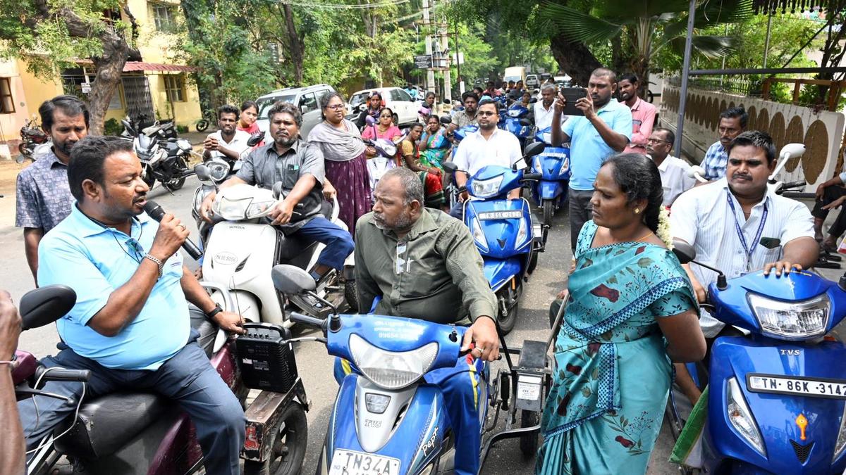 Persons with disabilities seek houses under government scheme in Erode