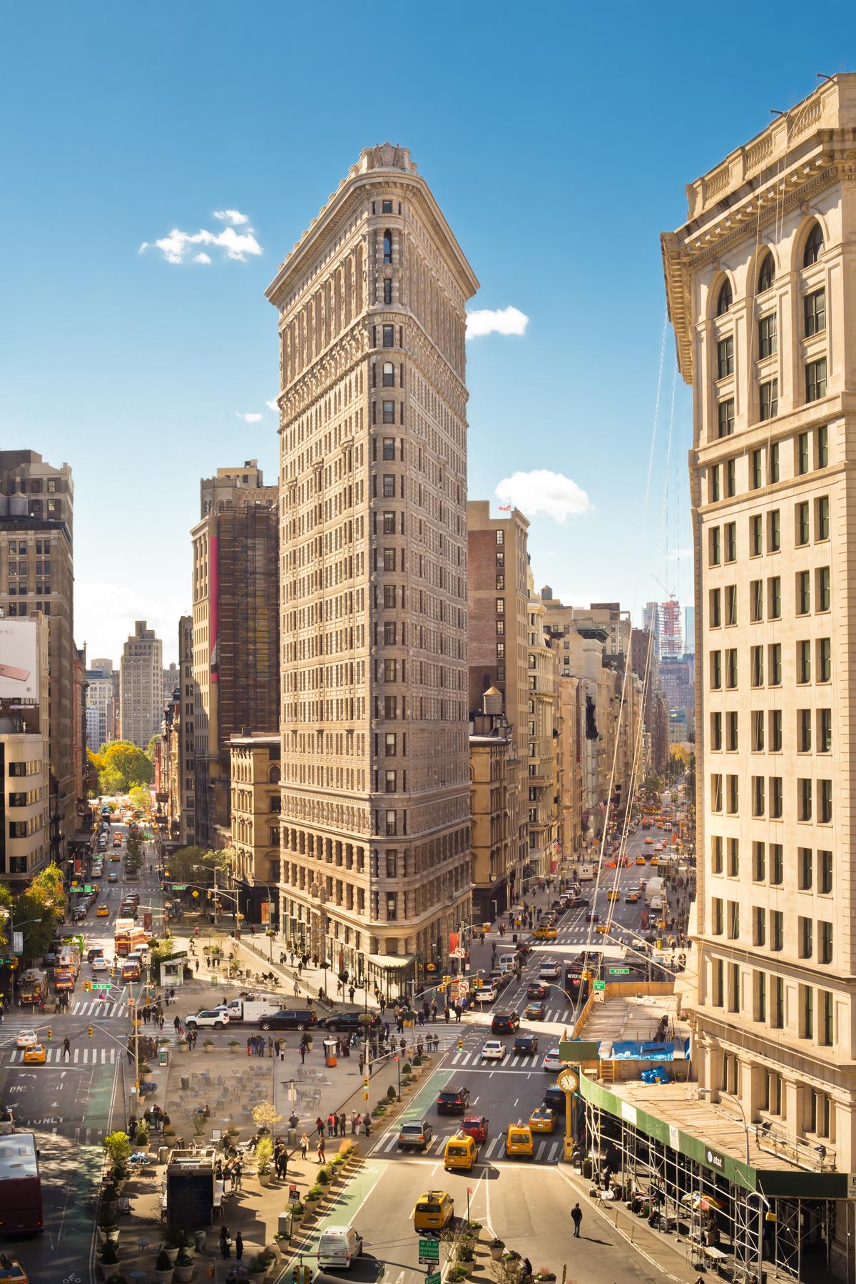 The historic Flatiron building.