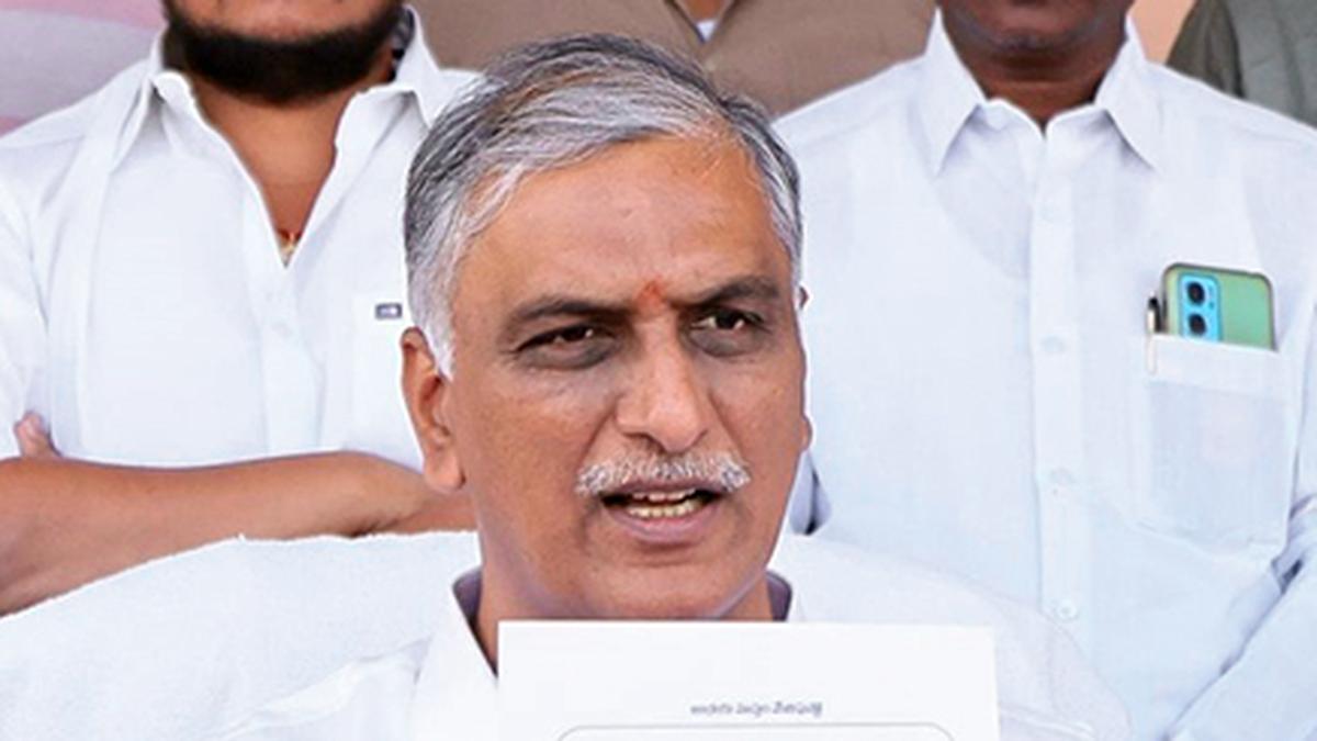 Congress, BJP leaders of Telangana staying silent on Andhra Pradesh’s water diversion plans: Harish Rao