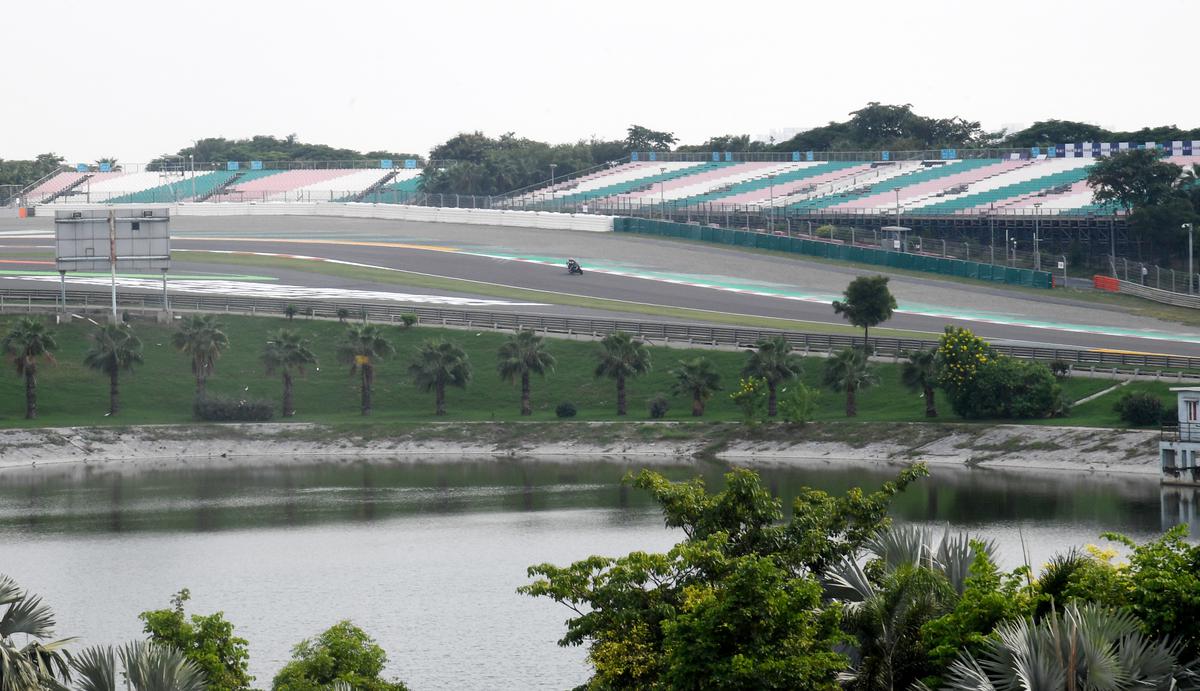 Track changes: The demands of MotoGP bikes are vastly different from those of F1 cars. The Buddh International Circuit track needed modifications to make it safer for two-wheelers. | Photo credit: R.V. Moorthy