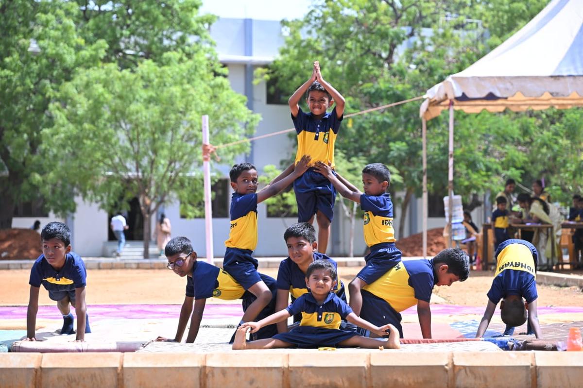 Madurai: Idhayam Rajendran School, Madurai hosted the 14th Kids Olympics and 27th Annual Sports Day.