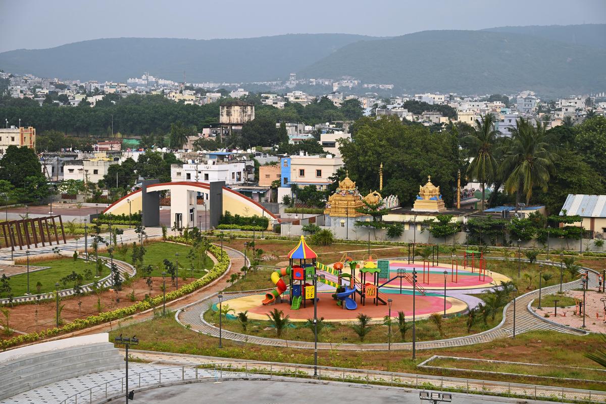 A view of the APHB Colony public park.