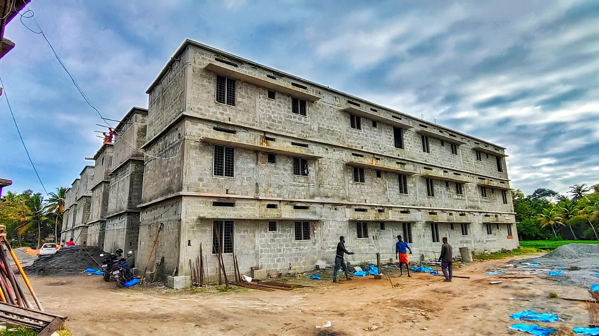 Fisherfolk housing complex construction enters final phase