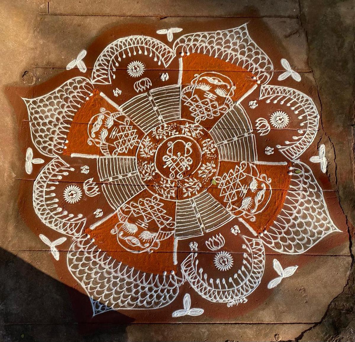 A margazhi kolam 