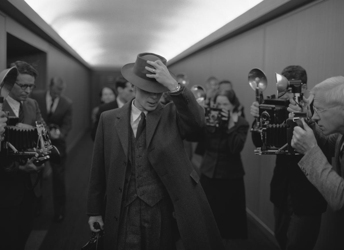 In a view of Oppenheimer J.  Cillian Murphy as Robert Oppenheimer