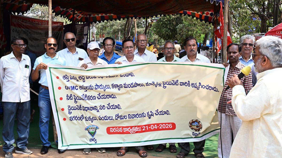 Residents protest GVMC policies, allege rising burden on public