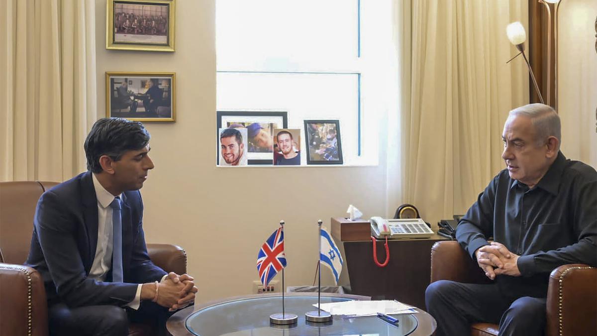 U.K. PM Rishi Sunak tells Israel's Netanyahu to exercise restraint in wake of Iran's missile attacks