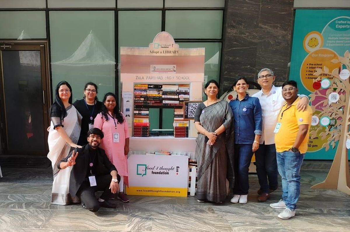 Members of Food4Thought Foundation at the Hyderabad Literary Festival 2024 in January