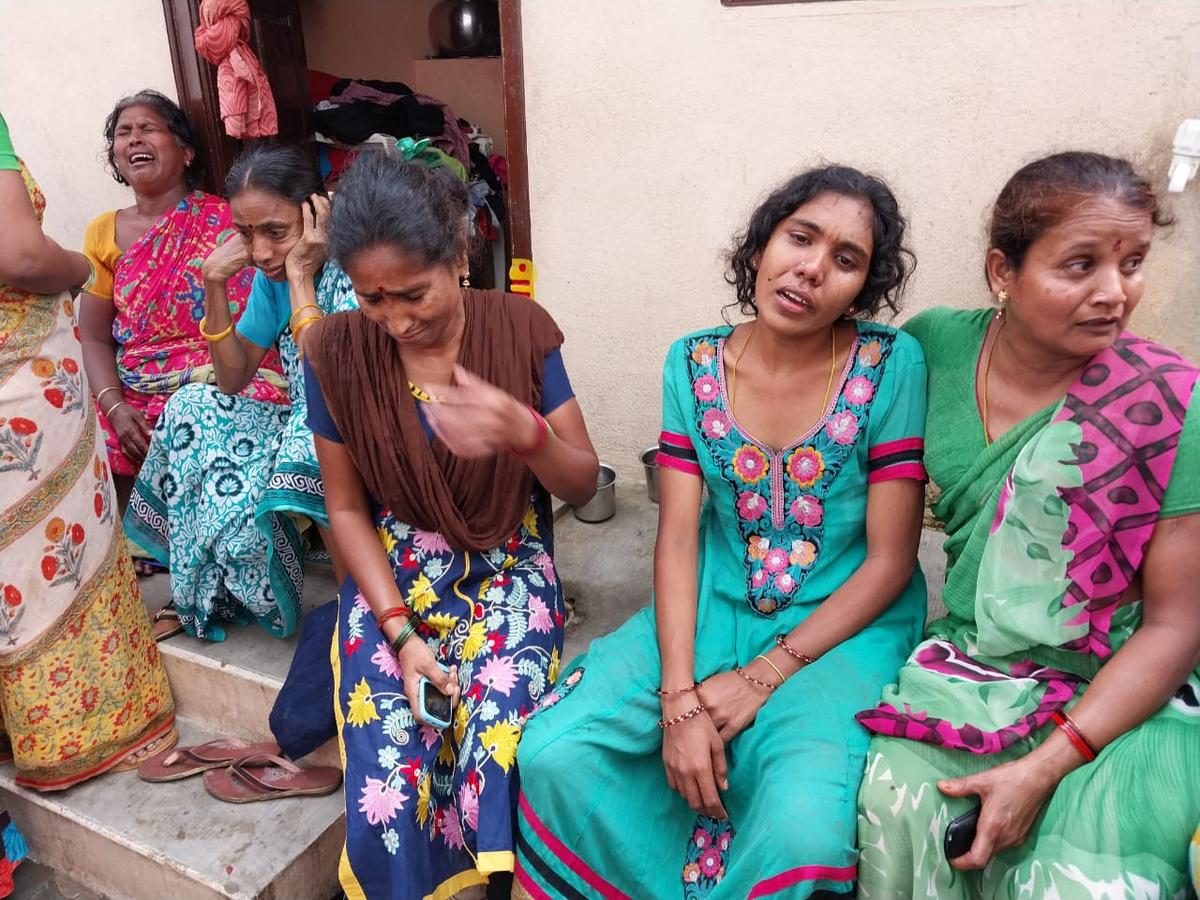 Abhiram’s mother Nukaratnam with her relatives.  Abhiram’s mother Nukaratnam with her relatives.