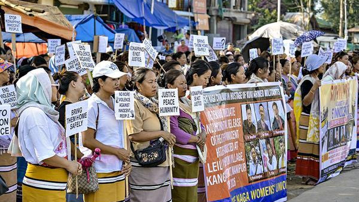 Nagas stage protests demanding release of six abducted men
