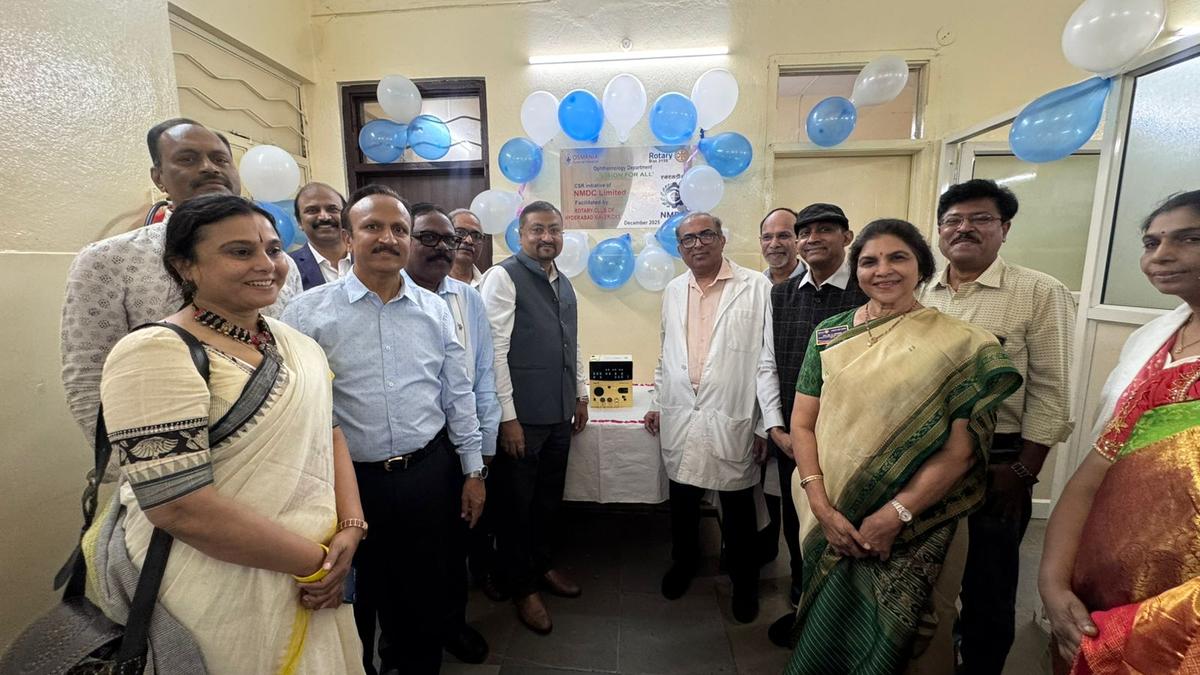 ₹26 lakh cataract machine donated to OGH