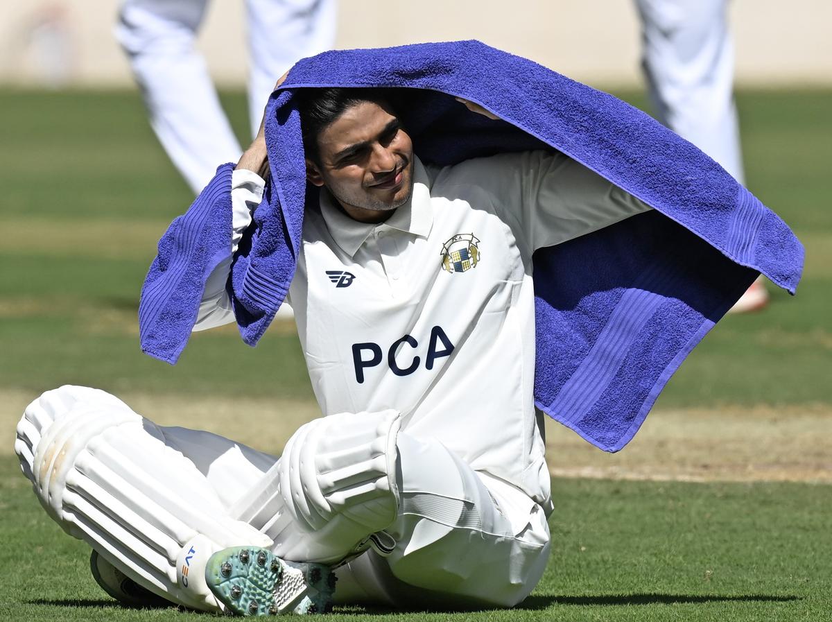 Shubman Gill of Punjab during Ranji Trophy match between Punjab and Karnataka.