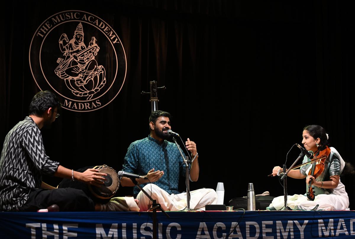 Adithya Madhavan was supported aptly by V.S.P. Gayatri Sivani and Kaushik Sridhar 