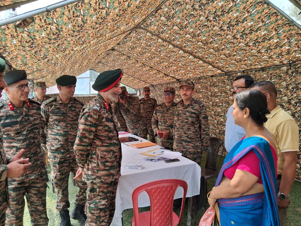 General Officer Commanding of the Blazing Sword Division and chief guest at the event, Major General H.S. Gill, speaks to participants. Photo: Special arrangement General Officer Commanding of the Blazing Sword Division and chief guest at the event, Major General H.S. Gill, speaks to participants. Photo: Special arrangement