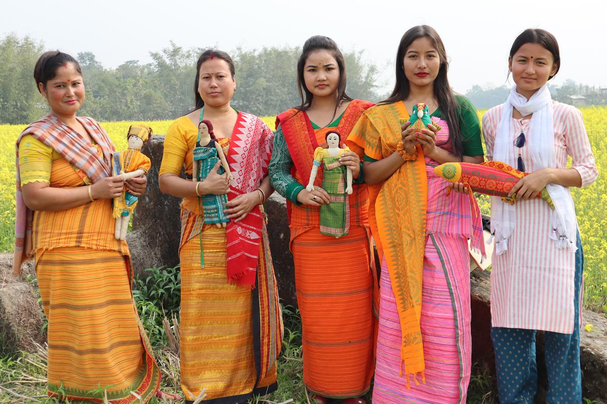 The ladies team of Zankla who design the dresses for the toys 