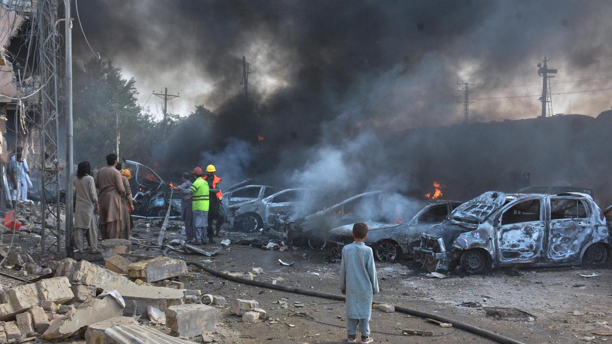 Pakistan train bombing kills more than 30 people, official says
