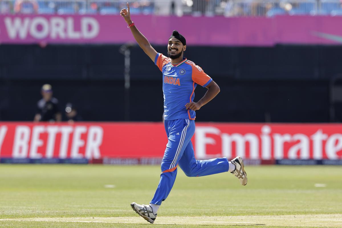India’s Arshdeep Singh in action at the ICC Men’s T20 World Cup cricket tournament. File